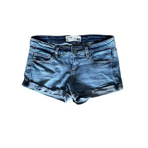 Garage Brand Jean Shorts. 5 pocket rolled hem shorts.